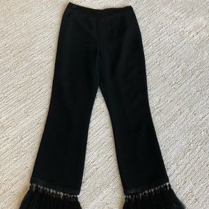 Cinq a sept black tassel pant size 0